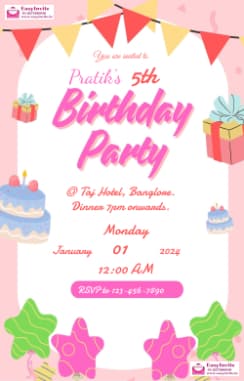 Create Custom Birthday Invitations with Ease - EasyInvite