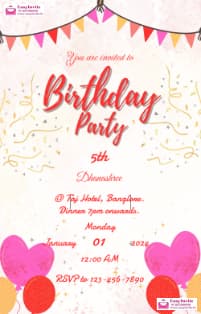 Customize Birthday Invitations with Photo - EasyInvite