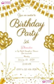 Make Personalized Birthday Invitations Online - EasyInvite