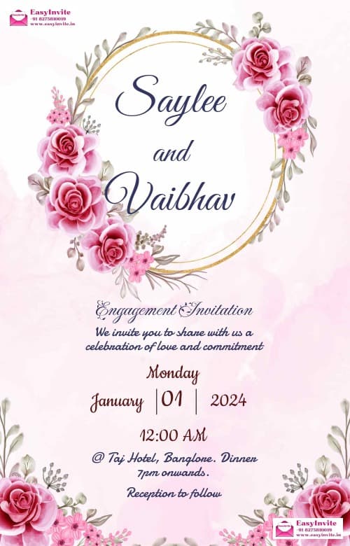 Modern Engagement Invitation - Customize Now!