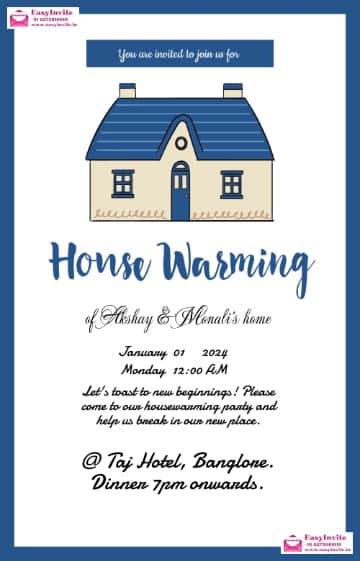 Free Housewarming Invitation Card Creator - EasyInvite