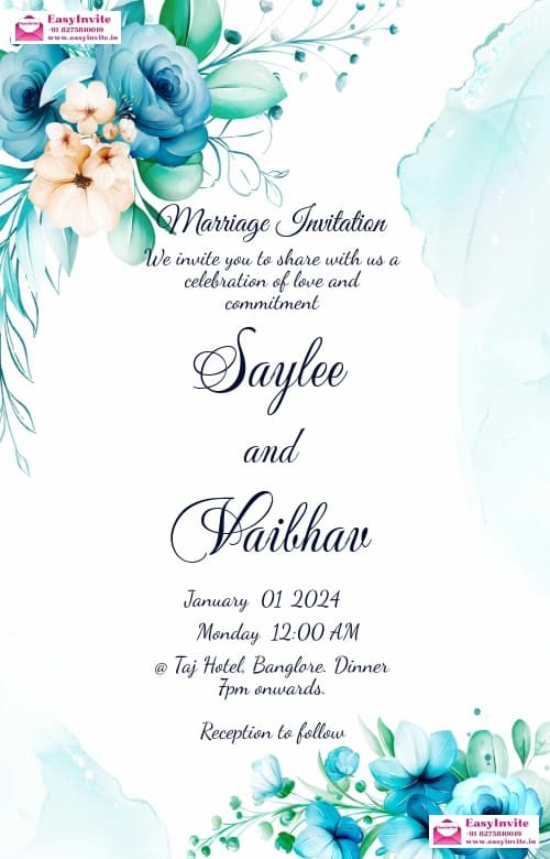 Effortless Wedding Invitation Design at EasyInvite - EasyInvite